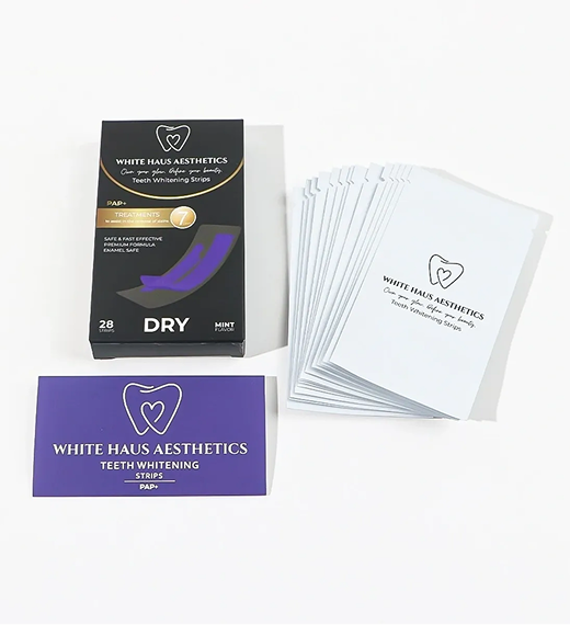 PAP Purple Teeth Whitening Strips 28 Strips